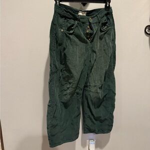 We The Free Green Corduroy Pants Relaxed Fit